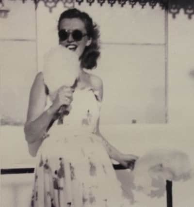 Doris Wagon on Brighton Pier, 1949. She said: "I thought I was the cat's whiskers!"
