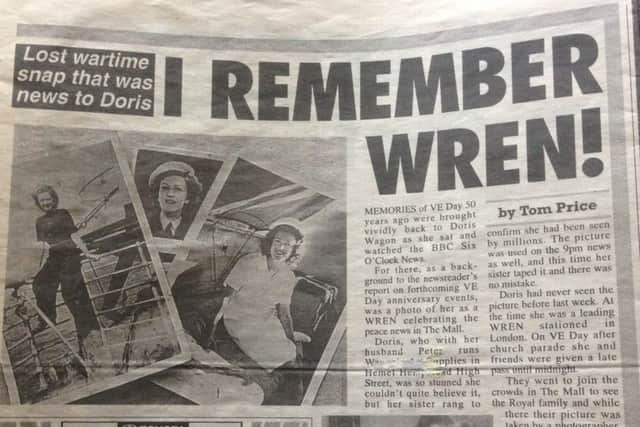 A clipping of a previous article on Mrs Wagon from local Hemel Hempstead newspaper The Express in 1995