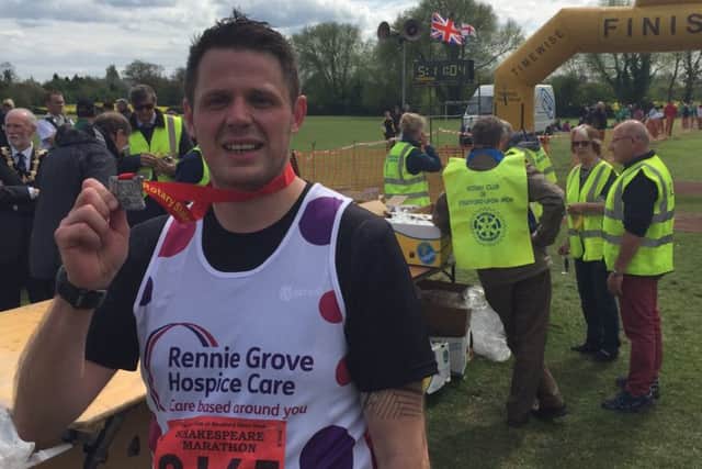 Hemel Hempstead police officer Martin Anderson is doing 56 marathons in 56 weeks in memory of his mum and in aid of Rennie Grove Hospice Care.