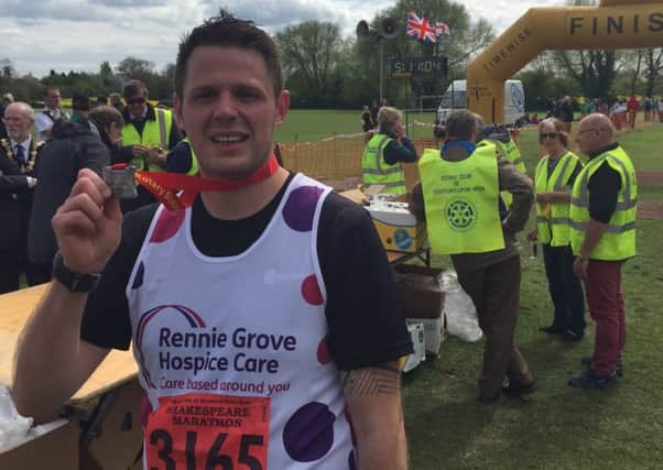 Hemel Hempstead police officer Martin Anderson is doing 56 marathons in 56 weeks in memory of his mum and in aid of Rennie Grove Hospice Care.