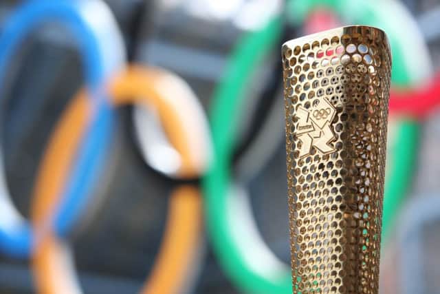 The London 2012 Olympic torch