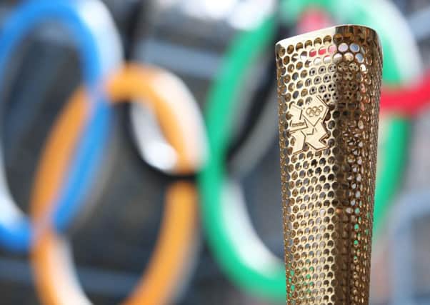 The London 2012 Olympic torch