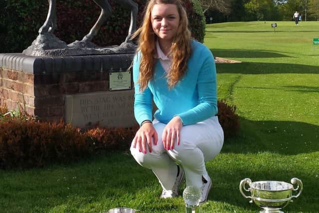 Hannah Screen won the Hertfordshire County Ladies' Golf Championship 2015