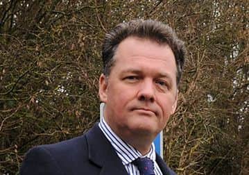 PC Brian Evans with Police and Crime Commissioner David Lloyd PNL-150220-165105001