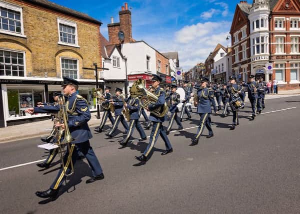 RAF Halton parade through Hemel Hempstead.  Pictures by Mark Bannister.