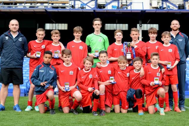 Dacorum SFA beat Liverpool SFA in the English Schools FA U13 Inter Association Trophy final match at Goodison Park. Picture (c) Garry Griffiths/ThreeFiveThree Photography