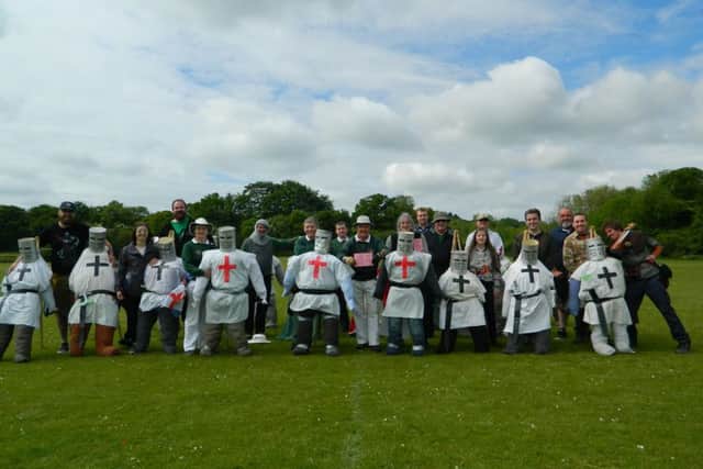 Club members donned their best medieval costumes for the event