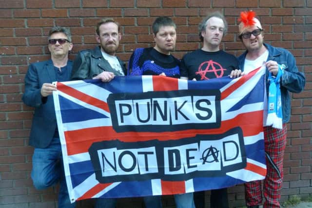 The cast of Punks Not Dead