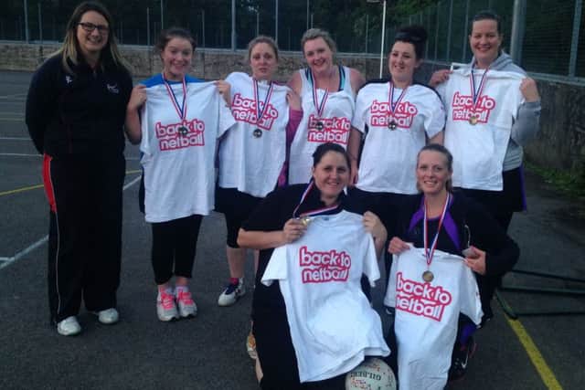 Six teams battled it out at the Herts Back to Netball Festival