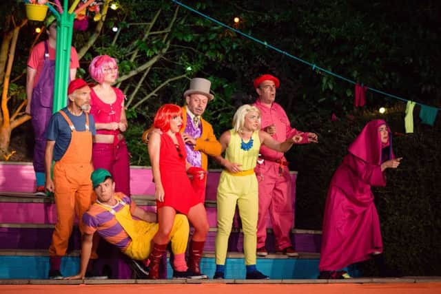 Cast of the Comedy of Errors at the Pendley Shakespeare Festival in 2014