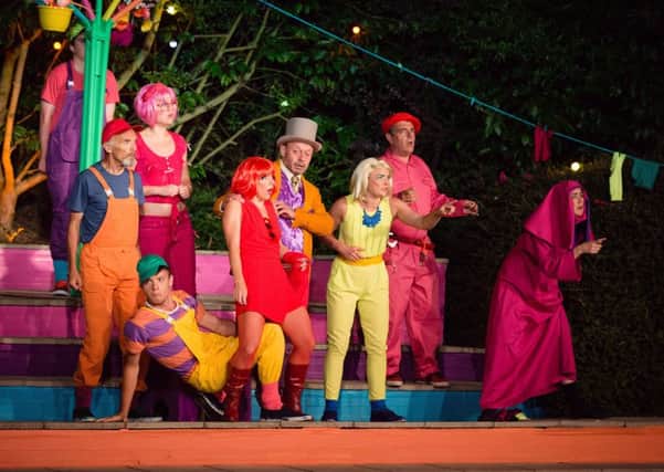 Cast of the Comedy of Errors at the Pendley Shakespeare Festival in 2014