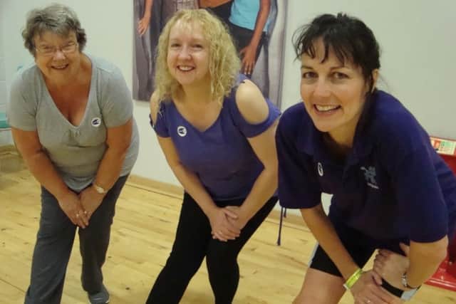 From left to right: Jacqui Torris, Caroline Bell and Jayne Turney at Hemel Hempstead's XC Centre