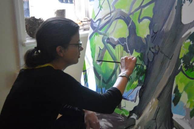 Artist Angela Allaway is showing her work at Ashridge.
