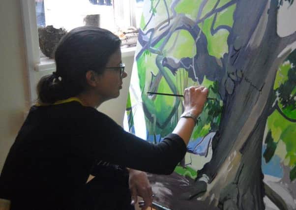 Artist Angela Allaway is showing her work at Ashridge.