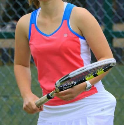 Lizzie Johnson won the ladies' singles title
