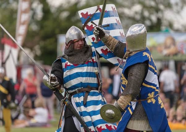 Knights fight it out at Tring Carnival. Photo by Steve Kitchener. PNL-150107-155248001