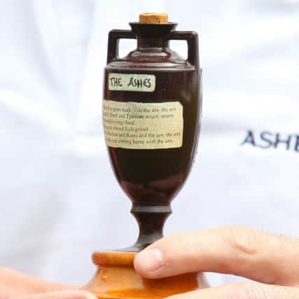 The famous Ashes urn