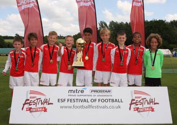 Arsenal School Herts U10s won the 2015 ESF Festival of Football Finale