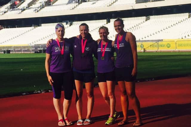The Dacorum & Tring ladies' marathon relay team came first and won £2,000 at the  London Run 4 x 1/4 Marathon Team Relay