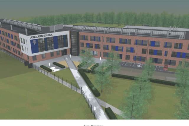 An artist's impression of the new Longdean School.