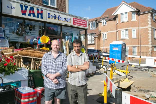 Jason Glover from Berkhamsted Decorating Supplies and Naresh from VAH