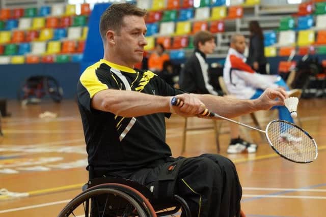 Para-badminton player Martin Rooke