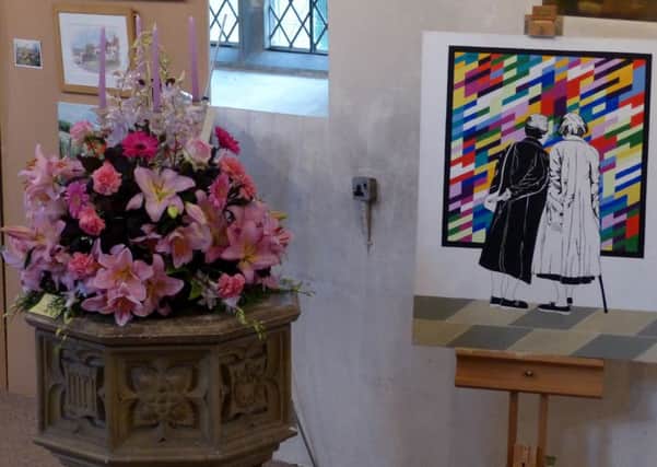 St Lawrence Church flower festival from a previous year