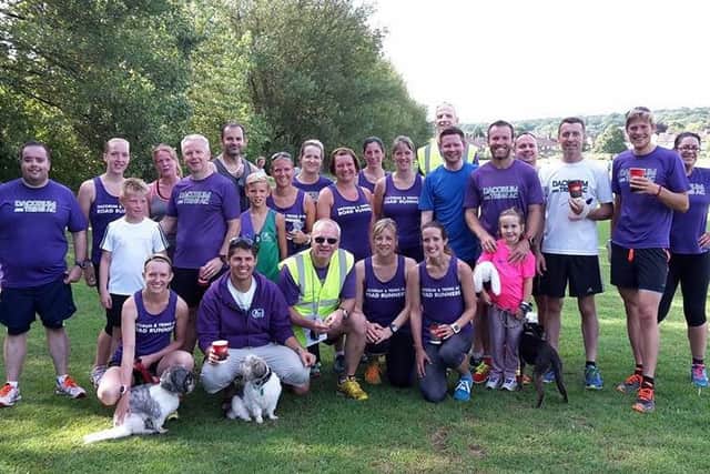 A large contingent of Road Runners were on hand at the South Oxhey parkrun to celebrate Michelle Ashwell and Victoria Thornleys 50th parkruns