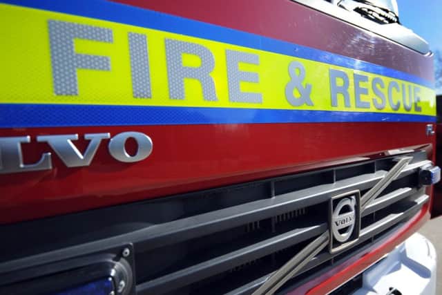 Firefighters are still tackling the blaze