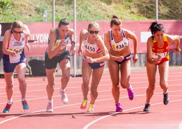 Zoe Doyle in action at the Masters World Athletics Championships in Lyon. Picture (c) Adam Brooks