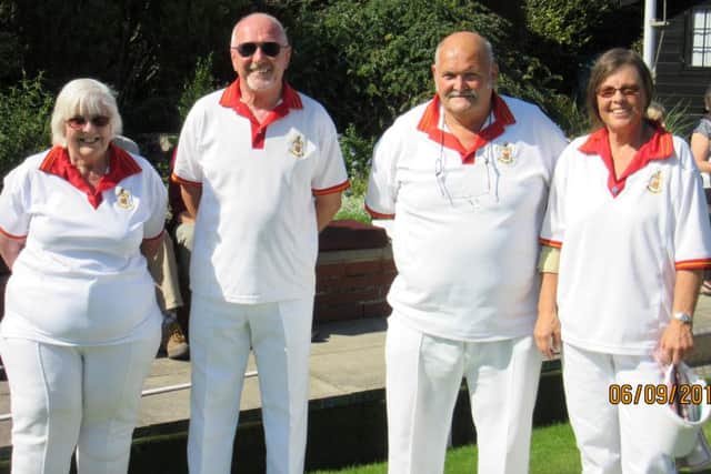 Mavis Janes, Peter Burt, Michael Connell and Kate Jenkyns were the Kitcheners Singles Championship finalists