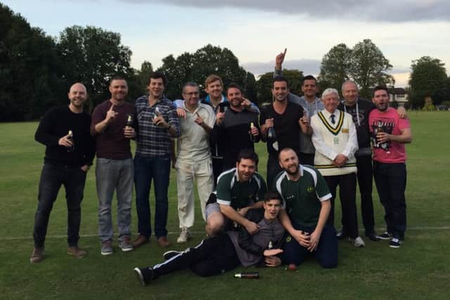 Bovingdons title winning squad. Back row, from left: Andy Parrott, Paul Sniders, Tom Cowley, Ian Arnold, Jack Blackburn, Luke Stickland, James Hazelton, Tony Shand, Ron Cornish, Russell Wenman, Paul Fidler. Front row: Michael Buttleman, Graham Fayers, Nick Baxter
