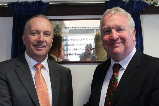 Ambulance station opening in Hemel Hempstead.