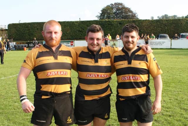 Tring started the game with three brothers in the front row - Jamie, Nick and Justin Brown