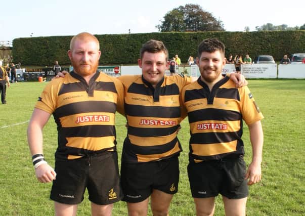 Tring started the game with three brothers in the front row - Jamie, Nick and Justin Brown