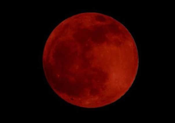 A rare 'blood moon' will be visible in the sky in the early hours tomorrow (Monday September 28)