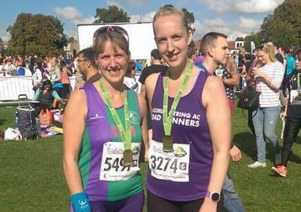 Samantha Hawkridge and Kirsty Russell took on the Ealing Half Marathon