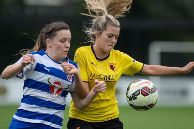 It was a hard fought clash between Watford Ladies and Reading. Picture (c) AW Images (awimages.co.uk)