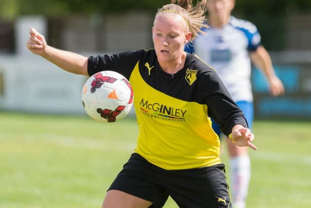 Watford Ladies in action against Durham last season. Picture (c) AW Images