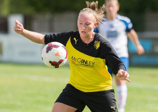 Watford Ladies in action against Durham last season. Picture (c) AW Images