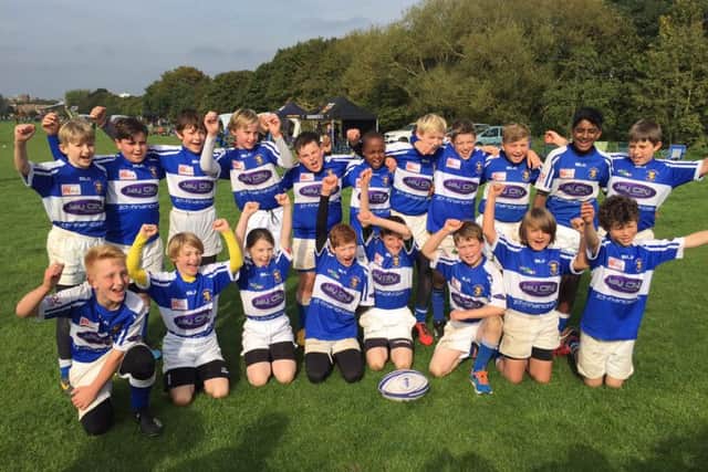 The Hemel Hempstead Camelot U11s celebrate their success