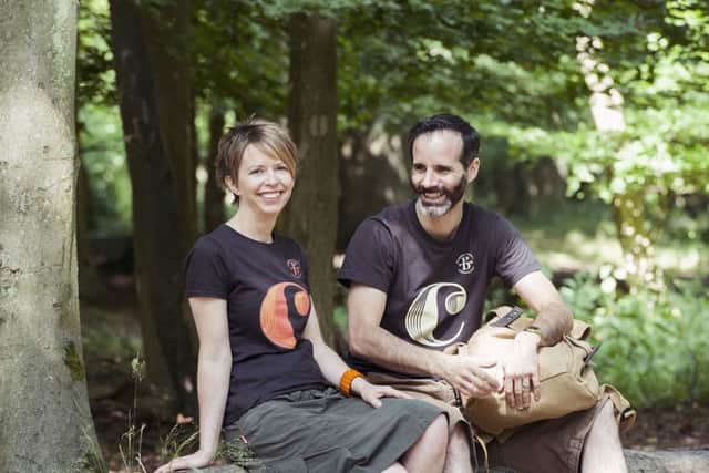 Kate Marston, who is one of six finalists in the Best Business Women awards, with her husband Ben