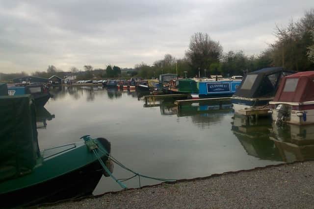 Mr West's body was found in the canal near to Cow Roast marina, pictured.