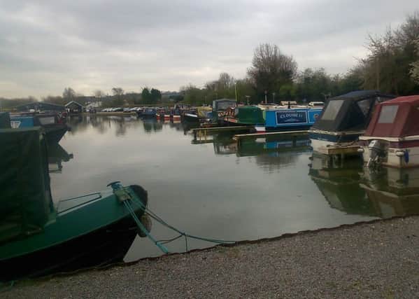 Mr West's body was found in the canal near to Cow Roast marina, pictured.