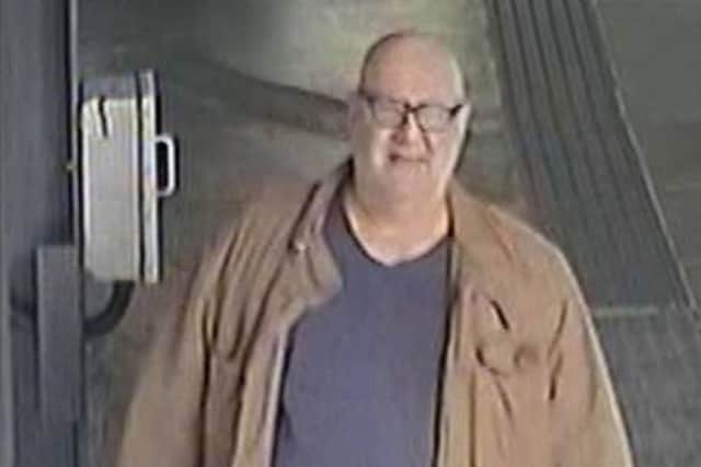 This CCTV image of Malcolm Millman at Leeds railway station at 8.50am on Sunday, October 25