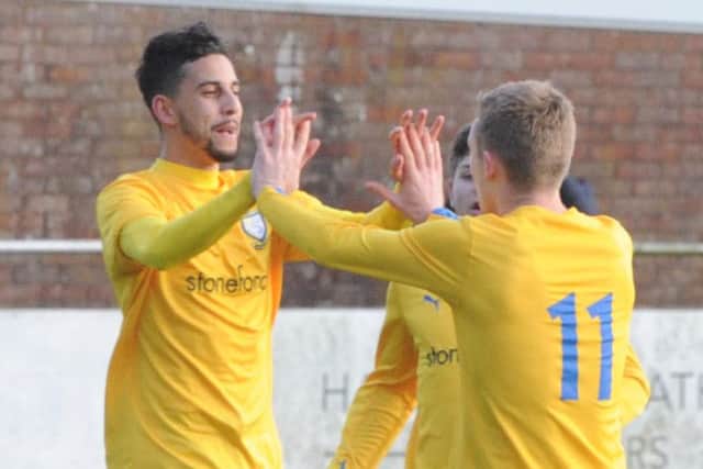 Adiel Mannion, left, and Josh Chamberlain both netted for Berko