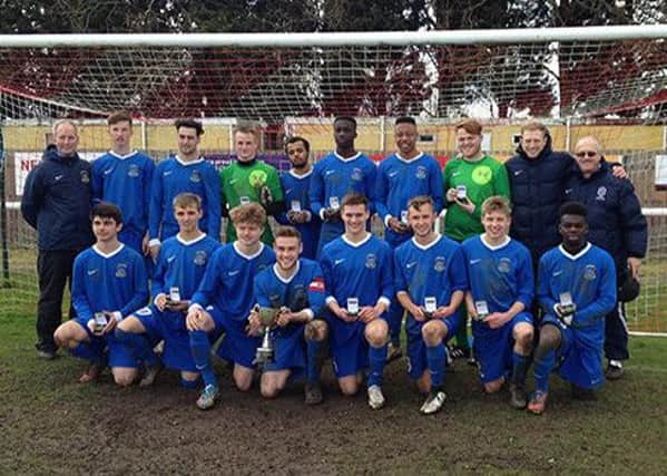 The Hertfordshire FA U18 squad