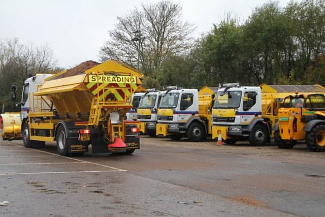 A Herts County Council gritter