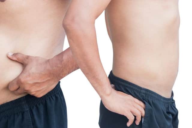Study data showed that those carrying a spare tyre could be in for more health problems in later life - Image Pikul Noorod/Shutterstock