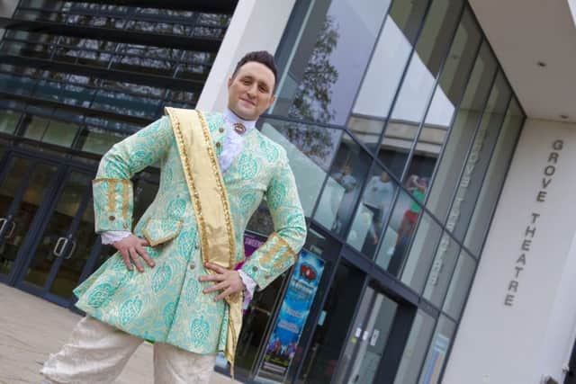 Antony Costa in Cinderella at The Grove Theatre, Dunstable